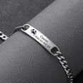 thumbnail image 3 of CNKOO Zodiac Stainless Steel Curved Bracelet - Silver, 3 of 7