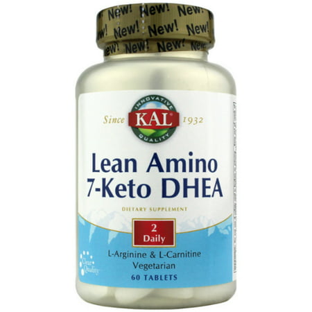 Kal - Amino Lean + 7-Keto DHEA végétarien Deux Quotidien, Tablet (Btl-plastique) 60ct