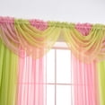 thumbnail image 5 of Huanledash Solid Color Sheer Window Curtain Head Swag Valance Home Living Room Decor, 5 of 8