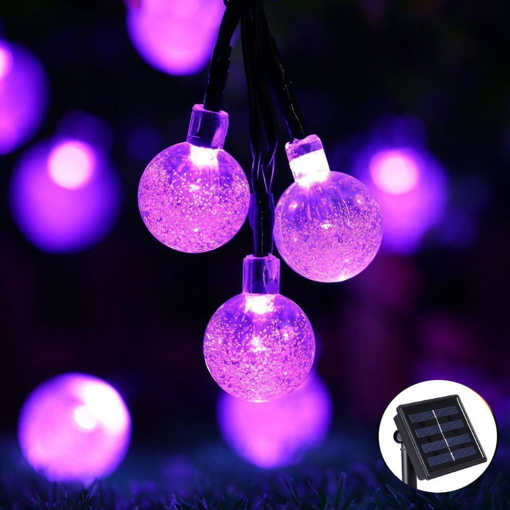 Qedertek LED Christmas Lights Outdoor Waterproof Globe Ball Solar ...
