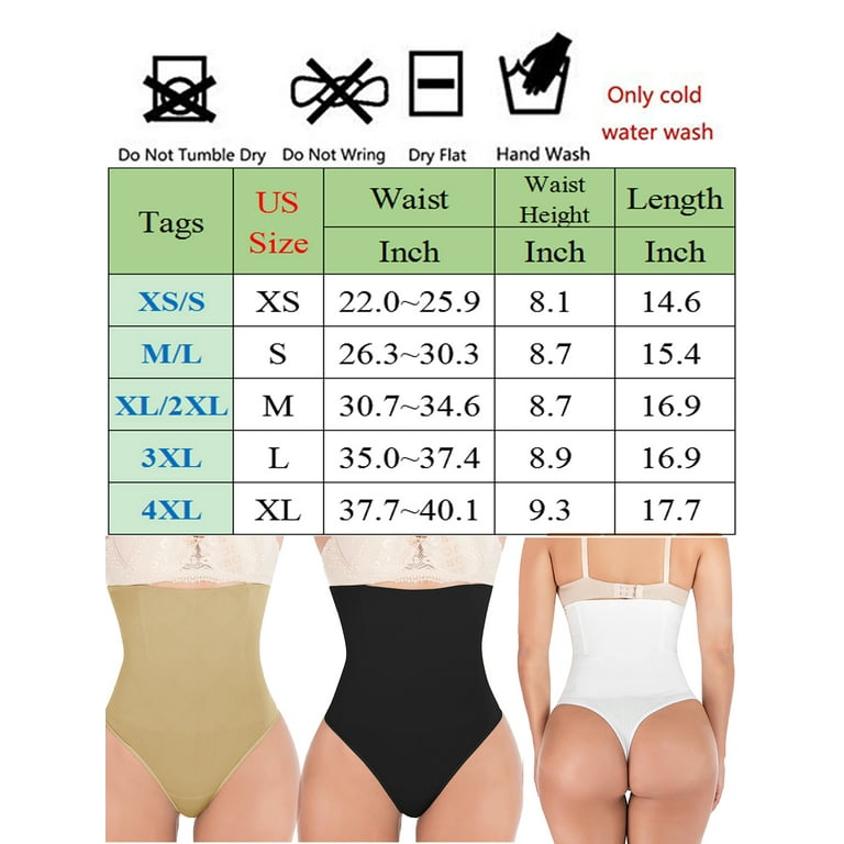 LELINTA Women's Waist Trainter Panties Body Shape Butt Lifter Shapewear  High Waist Tummy Control Underwear For Women Tummy Control Thong Shapewear