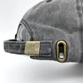 thumbnail image 3 of Women's Dog Mom Hat, Washed Adjustable Embroidered Denim Baseball Cap, 3 of 4