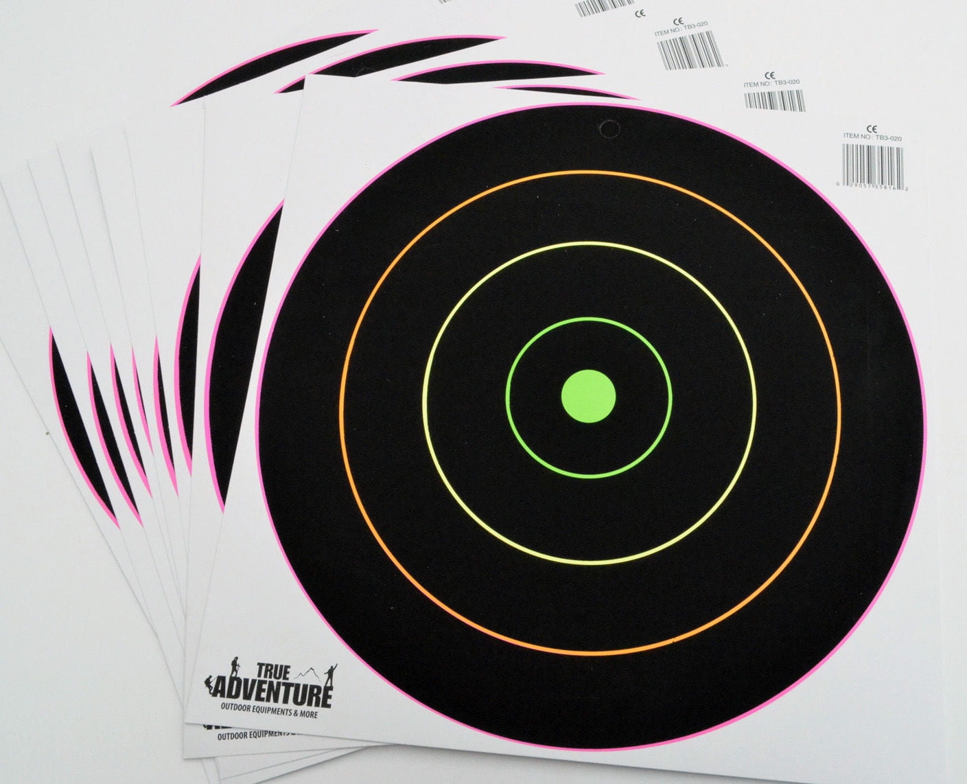 Splatter Spots 12 In. Shooting Target Pack Silhouette Splatter Glows hot Gun Rifle Shooting, 10 Pack