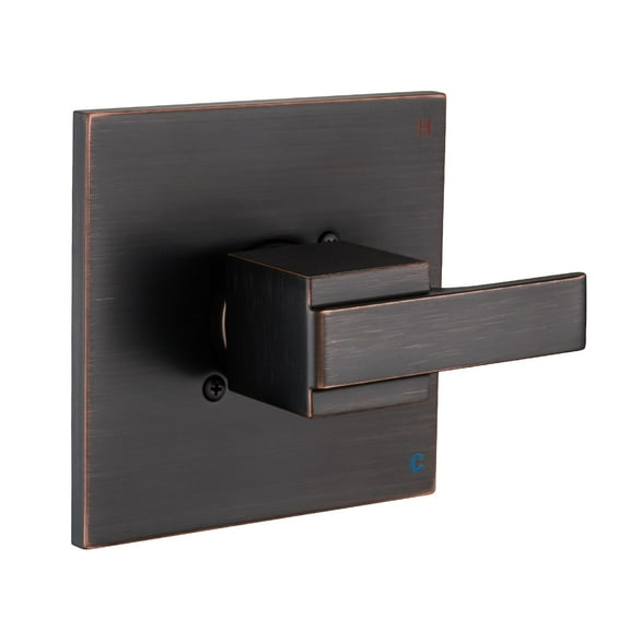 Replacement for Delta 13/14 Series Square Shower Trim Kit, Shower Cover with Handle (Valve& Catridge Not Inclued)- Oil Rubbed Bronze