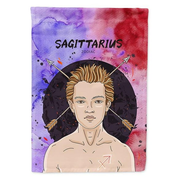 Carolines Treasures BB7325CHF Sagittarius Zodiac Sign Flag Canvas House Size