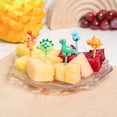 thumbnail image 5 of 3 Pcs Fruit Fork Set under $5! Xqxayjr Fruit Fork Set for Lunch Box, Animal Shaped Snack Picks, Cake Dessert Forks,KidsFruit Platter Utensils, Party Picnic Food Picks, Creative Lunch Decoration, 5 of 9