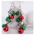 thumbnail image 2 of Opolski Women Party Jewelry Decor Merry Christmas Jingle Bell Long Dangle Hook Earrings, 2 of 5
