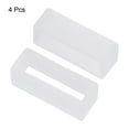 thumbnail image 3 of Uxcell Watch Band Strap Loops Silicone Watch Holder Keeper for 22mm Width Watch Band, Transparent 4 Pack, 3 of 5