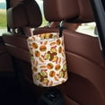 thumbnail image 5 of Honeii Burger Print Waterproof Car Trash Can,Waterproof Portable Collapsible Trash Can,Garbage Container fits Most Cars,SUVs,and Trucks, 5 of 7