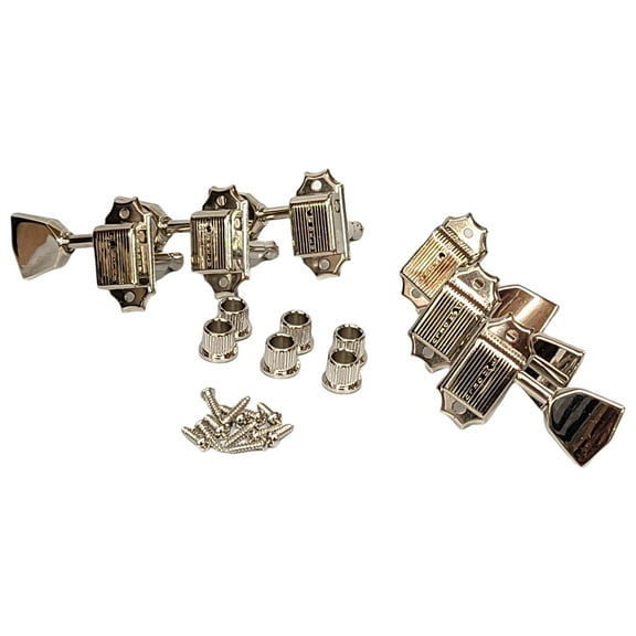 Kluson 3 Per Side Deluxe Series Tuning Machines Metal Tulip Keys Standard Post