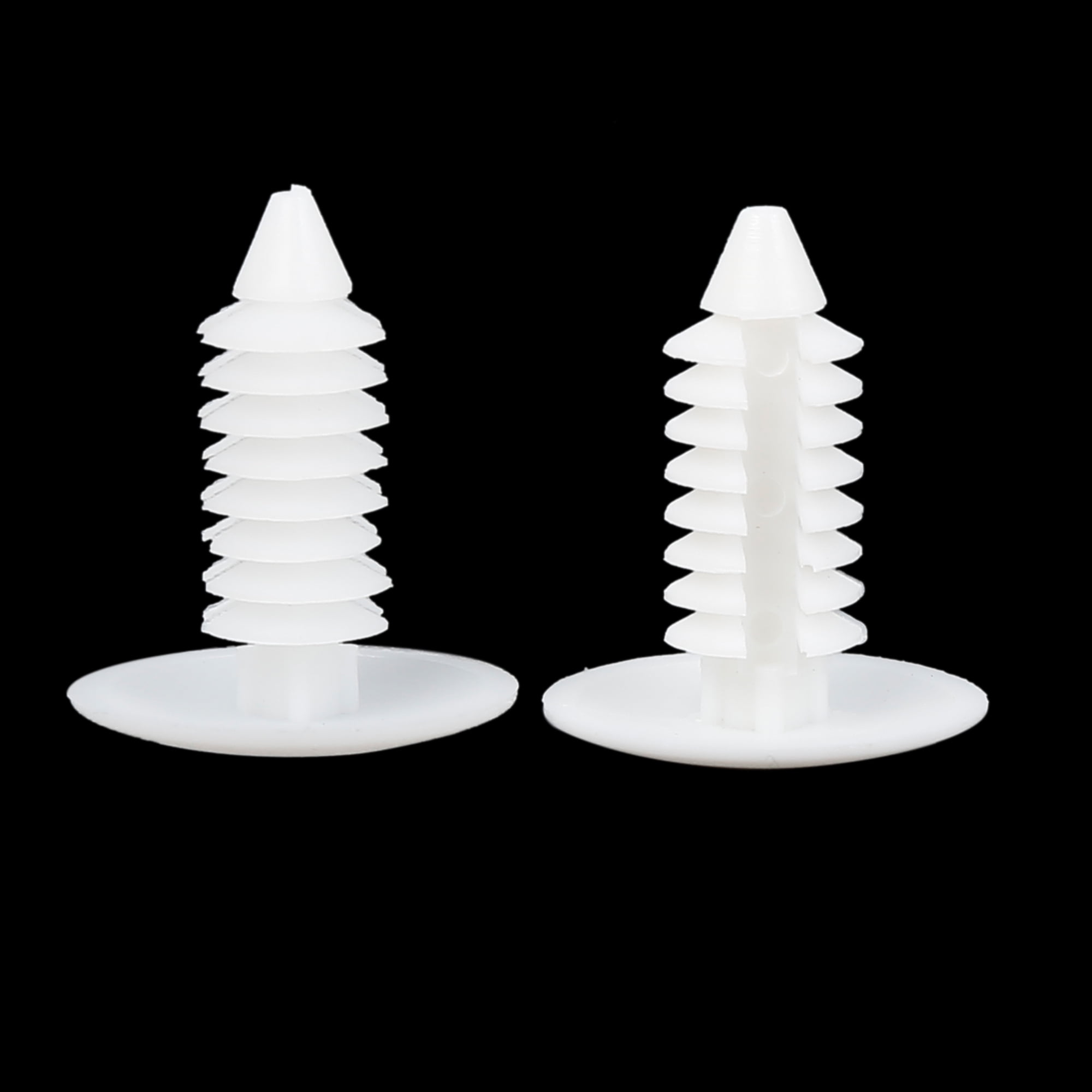 Unique Bargains 40pcs 8mm Auto Car Plastic Rivets Interior Weatherstrip Clips White