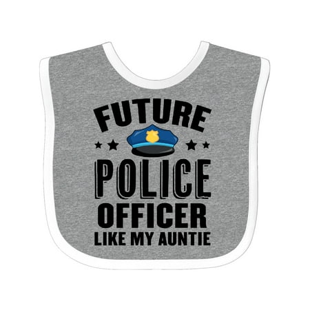 

Inktastic Future Police Officer Like My Auntie Gift Baby Boy or Baby Girl Bib