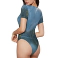 thumbnail image 2 of Balery Majestic Deer Mountain Lake Body de cuello redondo de manga corta para mujer Tops de manga corta Tops básicos-Small, 2 of 7