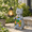 Cat, variant on Owl Solar Garden Statue with Succulent Decor and Hanging Lantern, 12.68 x 6.38 x 5.79 in