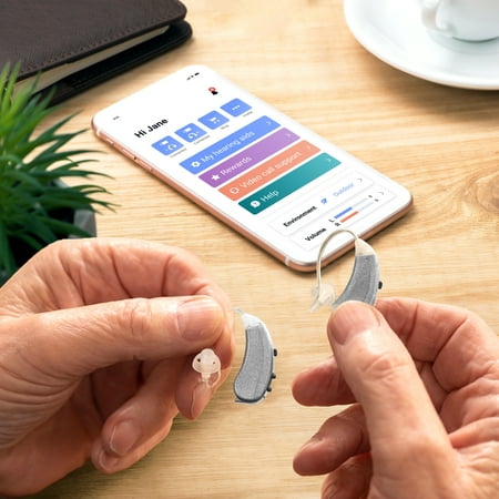 Lexie Hearing - Lexie Lumen self-fitting OTC hearing aids - Silver