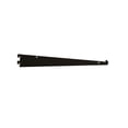 thumbnail image 2 of Econoco - GA12/MAB - 12" Matte Black Tap-in Style Shelf Bracket For President Line Slotted Standards - Sold in Pack of 25, 2 of 2