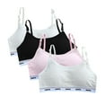 thumbnail image 1 of Girls Bra Fit for 10-15 Years Teen Girls Elastic Shoulder Straps Breathable Bra with Adjustable Straps, 1 of 4