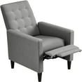 thumbnail image 4 of Alden Design Modern Tufted Fabric Push Back Recliner with Pocket Spring, Gray, 4 of 9