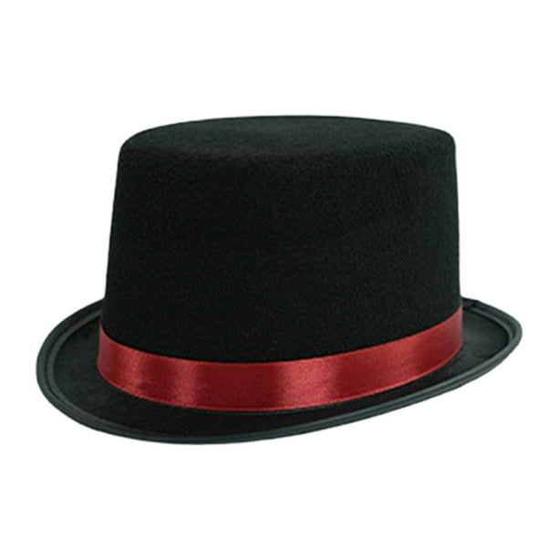 Sombrero de copa de mago, disfraz, tocado, accesorios de cosplay para club, carnaval, disfraces Altura 11cm C 52CM