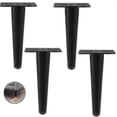 thumbnail image 1 of Juego de 4 patas para muebles, patas de sofá inclinables, patas de mesa, patas de gabinete, patas de mesita de noche de metal, para mesas de café, armarios y sofás, capacidad de carga 300 kg, dorado,, 1 of 5
