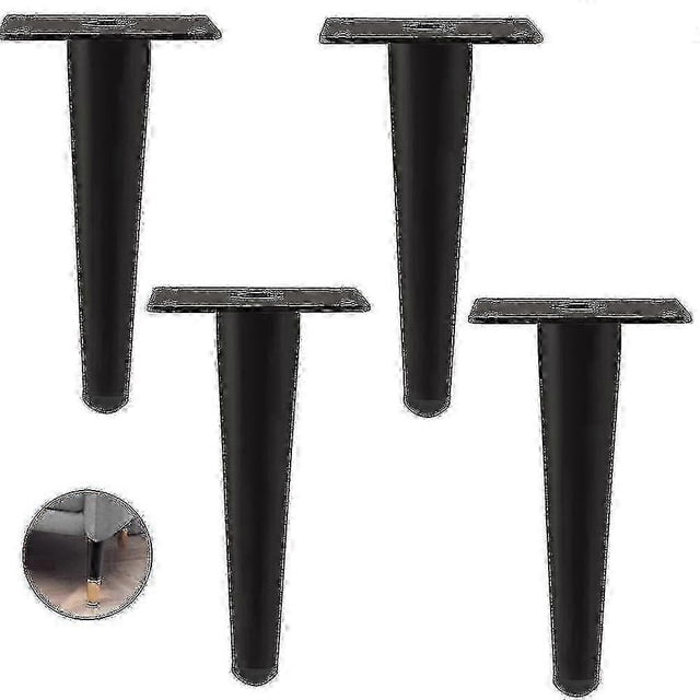 Juego de 4 patas para muebles, patas de sofá inclinables, patas de mesa, patas de gabinete, patas de mesita de noche de metal, para mesas de café, armarios y sofás, capacidad de carga 300 kg, dorado,