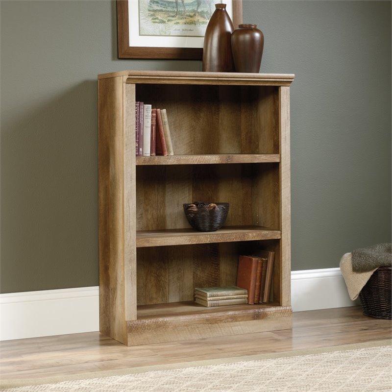 Sauder East Canyon 3 Shelf Bookcase in Craftsman Oak 