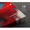 thumbnail image 4 of PixonSign Canvas Print Wall Art Set Red, Teal and Black Grunge Brushstrokes Geometric Shapes Illustrations Contemporary Edgy Multicolor Ultra for Living Room, Bedroom, Office - 24"x36"x2, 4 of 5