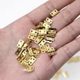 thumbnail image 1 of 30 mini bisagras de latón, plegables de 180°, pequeñas bisagras de metal for caja de regalo, modelo hecho a mano en miniatura, 1 of 6