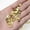 Gold, variant on 30pcs Brass Mini Hinges, 180° Folding Small Metal Hinge for Gift Box Miniature Handmade Model