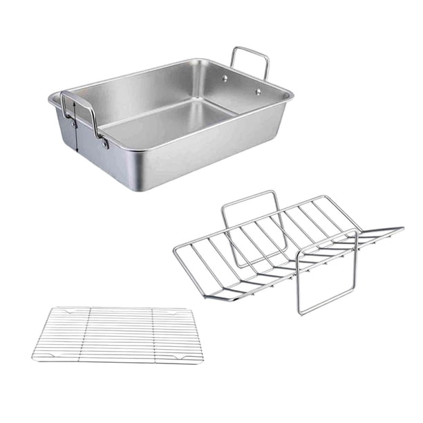 Sartén para la parrilla con 2 uds., sartén para parrilla, sartén para parrilla para Picnics, restaurante, utensilios de cocina para playa