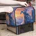 2 Slice Toaster Cover, Iceberg Cool White Dragon Waterproof Toaster