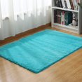 thumbnail image 1 of GFDYREE Ultra Soft Contemporary Fluffy Thick Indoor Area Rugs for Home Decor Living Room Bedroom Kitchen Dormitory,4 x 5.3 Feet,Blue (Upgrade Version), 1 of 5