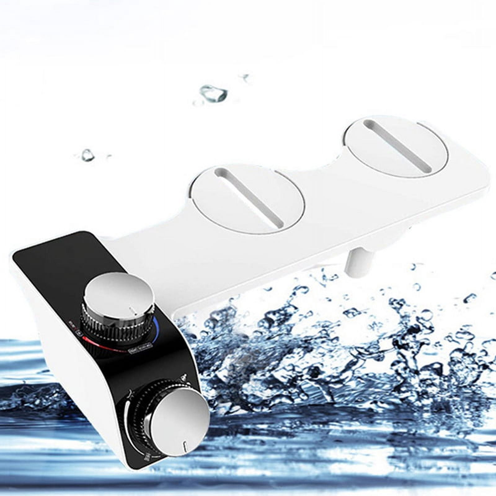 Hot and Cold Dual Multifunctional Simple Installation Bidet No Electricity Smart Toilet Seat Butt Flusher,B