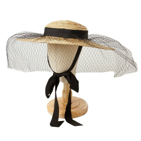 

SIEYIO Fascinator Girls Boys with Adjustable Fixing Ribbon Cooling for Summertime