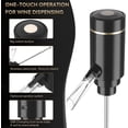 thumbnail image 4 of Aireador eléctrico para vino Higfra con tubo retráctil recargable, 4 of 9