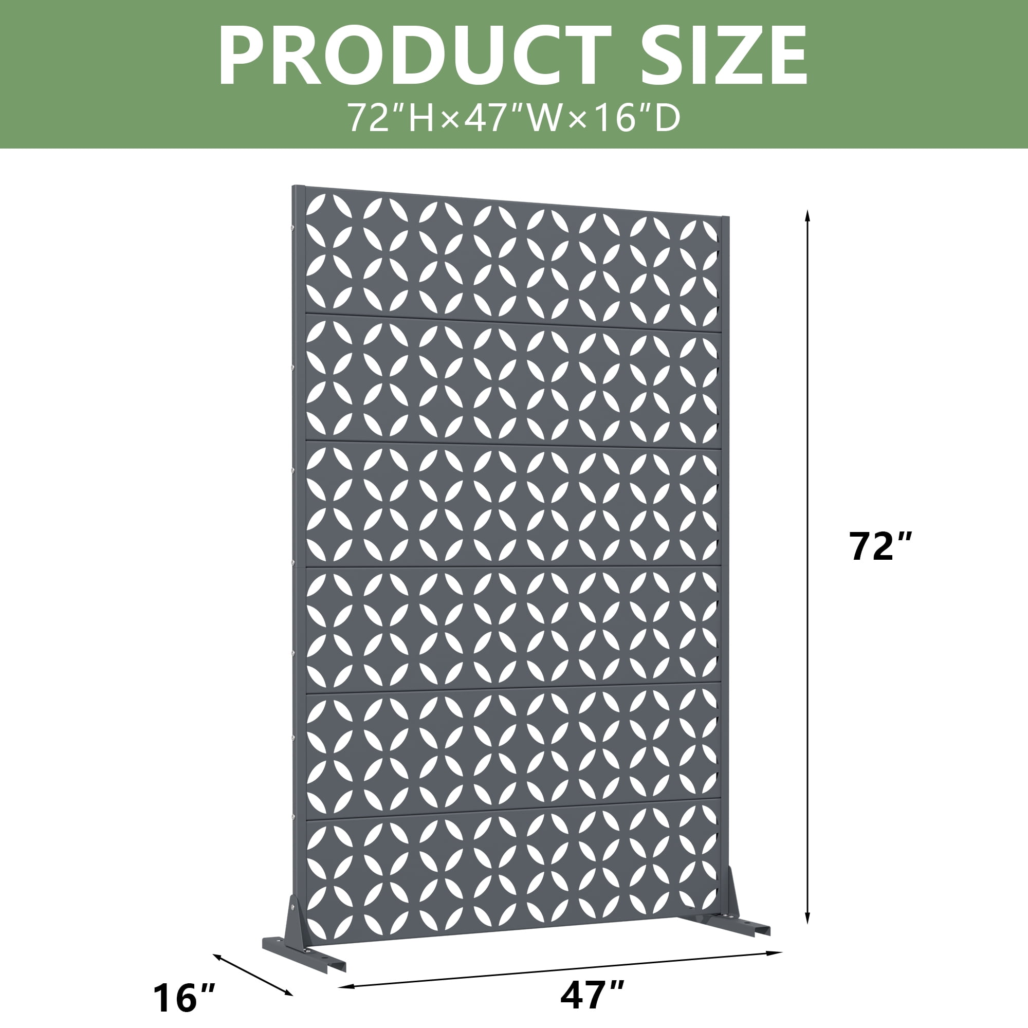 Privacy Metal Screen Fence Panel
