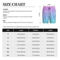 thumbnail image 6 of Naloa Multicolor Glitter Men's Short Pajama Pants, Lounge Comfort Shorts with Elasticized Waistband and Side Pockets - 4X-Large, 6 of 9