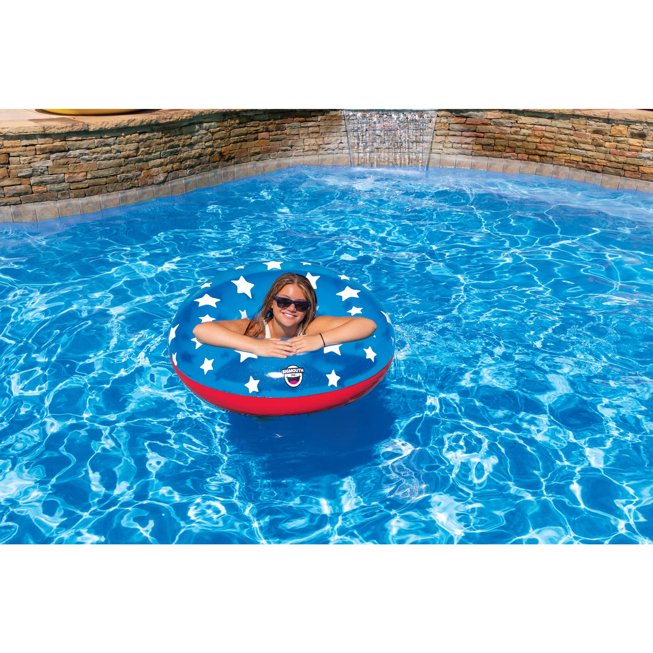 BigMouth American Flag 36" Ring Pool Float