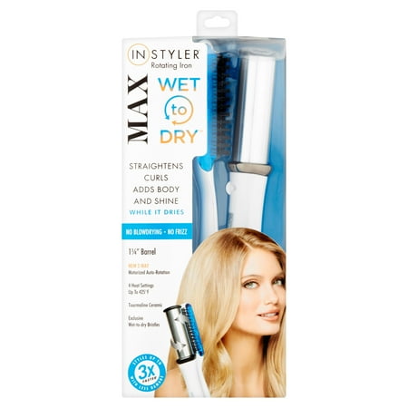 Instyler Max Wet to Dry 2-Way Rotating Iron White 1 ¼