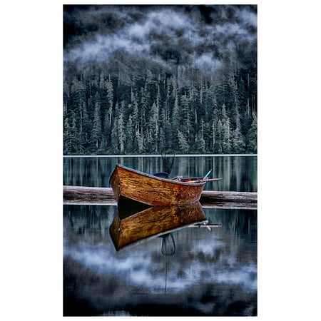 skiff travel wooden skiff on pacific northwest lake travel art print skiff travel wooden skiff on pacific northwest lake travel art print