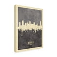 thumbnail image 2 of Michael Tompsett 'Nashville Tennessee Skyline Gray' Canvas Art, 2 of 3