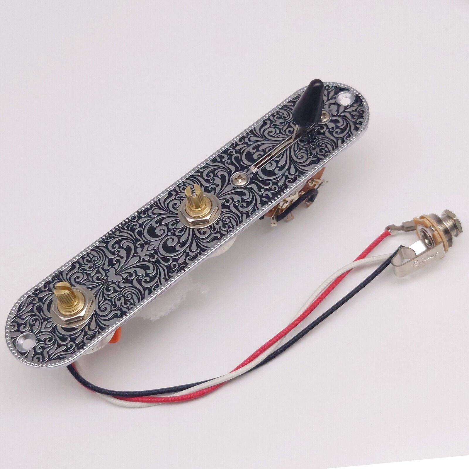 Prewired Loaded Guitar Control Plate 3 Way Switch Knob Copper Sha for Tele TL Electric Guitars Replacement Parts