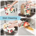 thumbnail image 2 of Yayeee 6 Pack Kitchen Dish Cloths Set for Washing Soft Drying Absorbent Microfiber Towels, Strawberry Pattern, 2 of 9