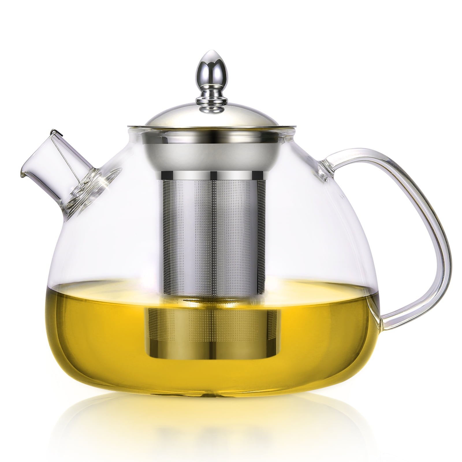Details about   Heat Resistant Glass Teapot with Strainer Filter Infuser Tea Pot Coffe Water Jug 