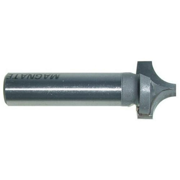 Magnate 1269 Plunge Flat Roundover Router Bit - 11/32" Radius, 3/16" Small Diameter, 1/2" Shank Diameter, 9/16" Cutting Length, 2" Shank Length