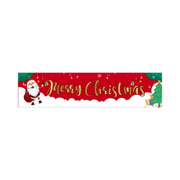 Pisexur Christmas Decorations Christmas Banner Outdoor - 98.42x19.68 Inches, Christmas Front Porch Trim, Christmas Yard Banner, Christmas Yard Trim Nightmare Before Christmas