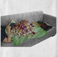 thumbnail image 5 of Tree of Life Soft Flannel Fleece Blanket, Colorful Magic Love Tree Blossomed Heart and Round Leaves and Roots Life Theme, Cozy Plush for Indoor and Outdoor Use, 50" x 60", Multicolor, by Ambesonne, 5 of 5