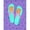 Purple, variant on Carolines Treasures LD6149GF Flip Flops Lime Green Flag - Garden Size