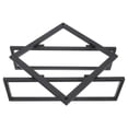 thumbnail image 2 of Miangastore Wall-Mounted Display Storage Rack Black Steel 1Set 10.2x9.8in, 2 of 9