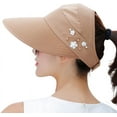 thumbnail image 2 of Dalrosia Women Sun Visor Hats UV Protection Caps Summer Wide Brim Beach Ha, 2 of 7